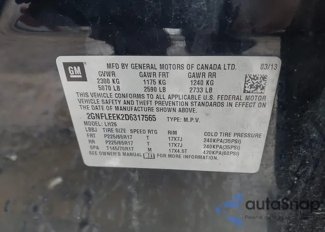 2GNFLEEK2D6317565: 44094862