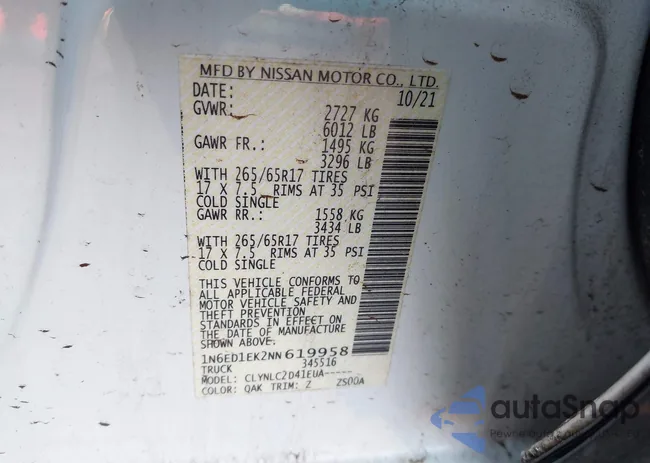 1N6ED1EK2NN619958: 44094179