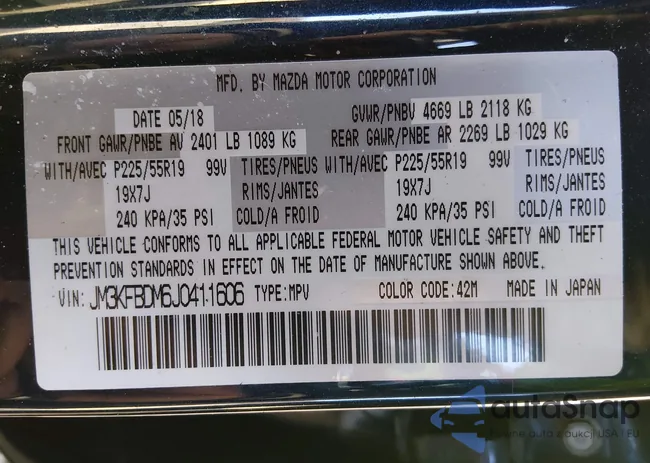 JM3KFBDM6J0411606: 44094201