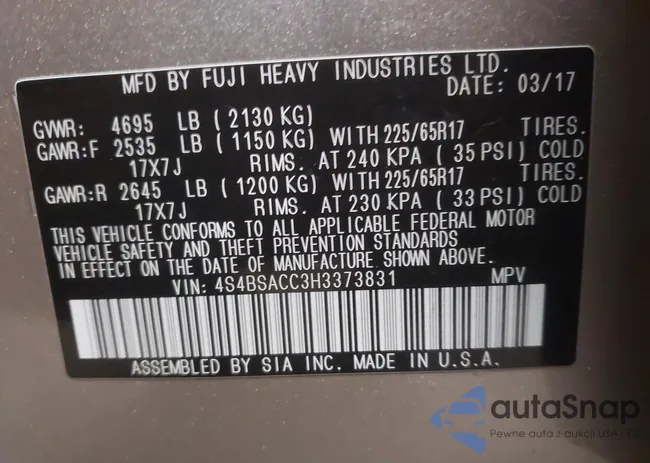 4S4BSACC3H3373831: 44094204