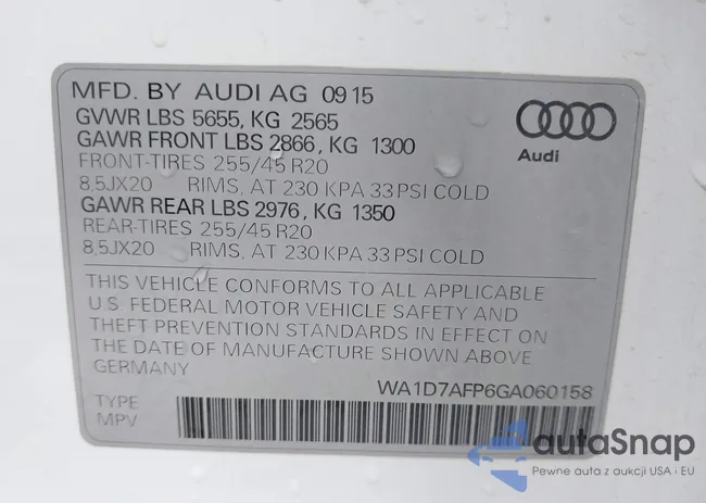 WA1D7AFP6GA060158: 44094246