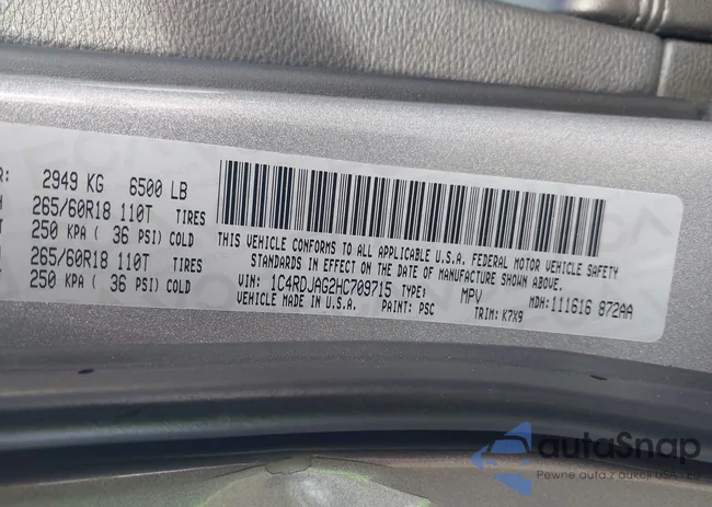 1C4RDJAG2HC709715: 44094271