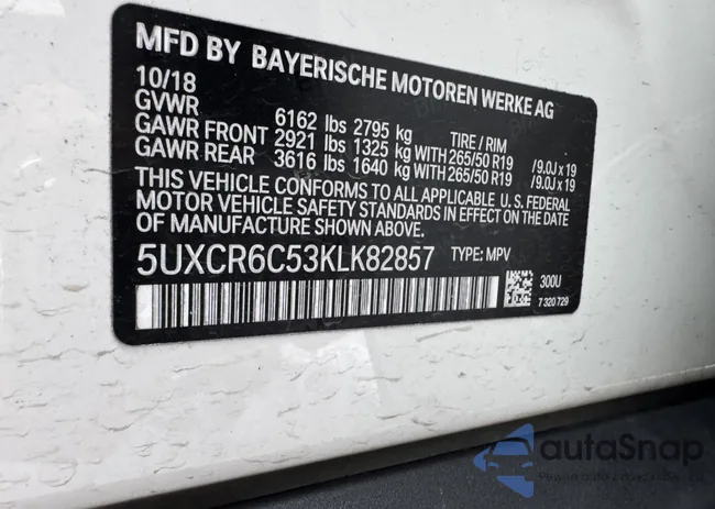 5UXCR6C53KLK82857: 44094298