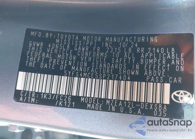 5YFS4MCE5SP217404: 44094417