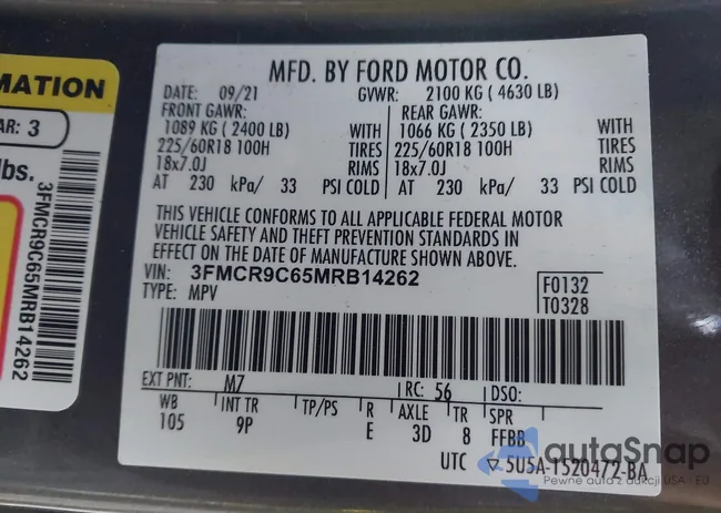 3FMCR9C65MRB14262: 44094419