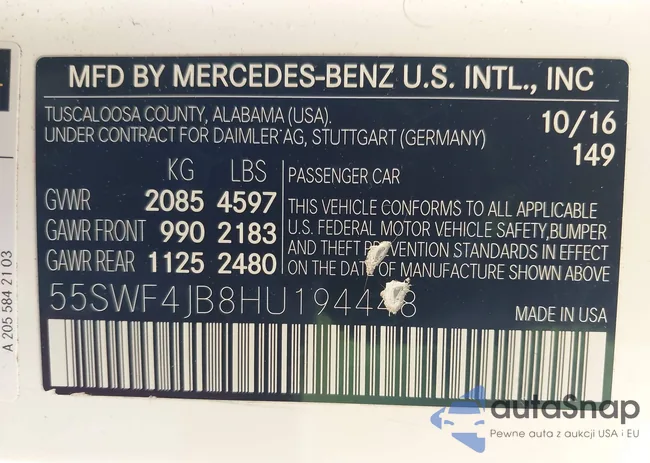 55SWF4JB8HU194448: 44094448