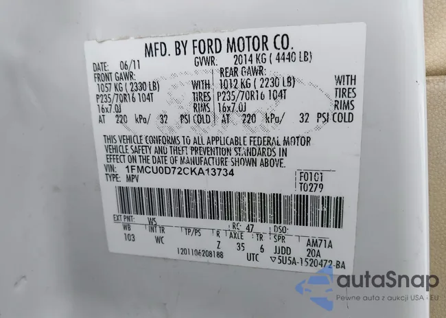 1FMCU0D72CKA13734: 44095551