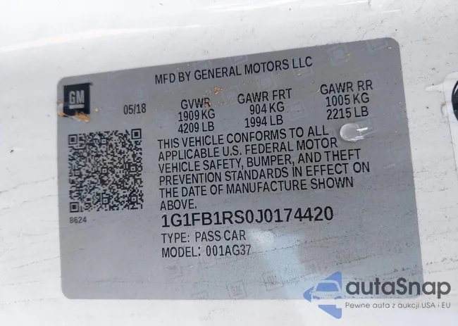 1G1FB1RS0J0174420: 44095625