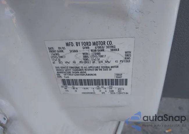 1FTRX12W16KA80836: 44095688