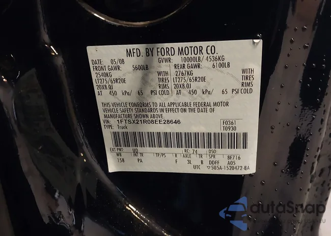 1FTSX21R08EE28646: 44095731