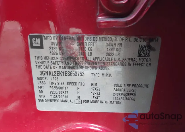 3GNAL2EK1ES653753: 44095777