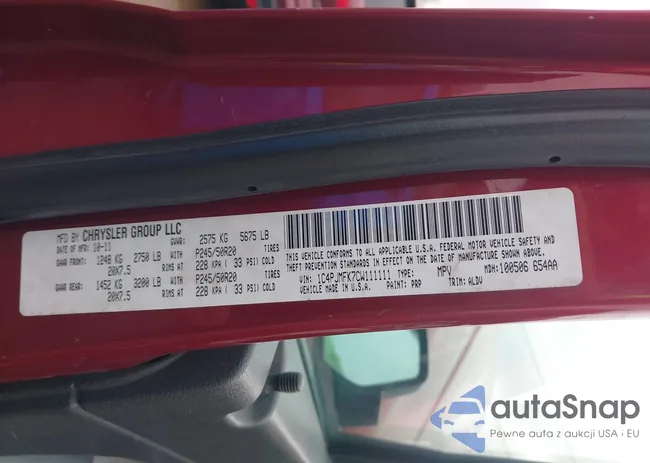 1C4PJMFK7CW111111: 44095794