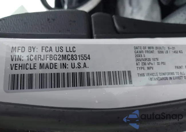 1C4RJFBG2MC831554: 44095868