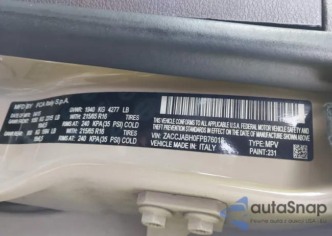 ZACCJABH0FPB76018: 44095927