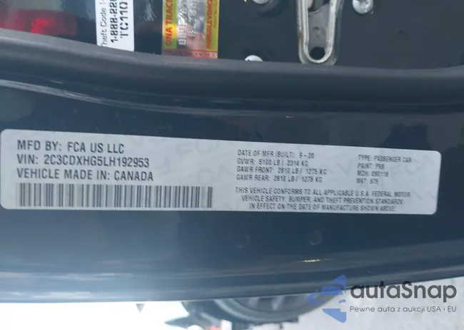 2C3CDXHG5LH192953: 44095957