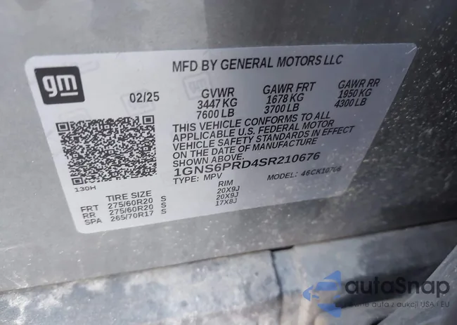 1GNS6PRD4SR210676: 44096096