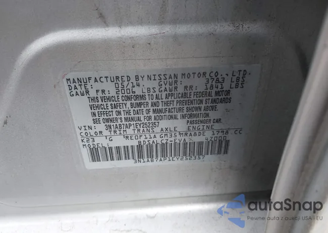 3N1AB7AP1EY252357: 44095147