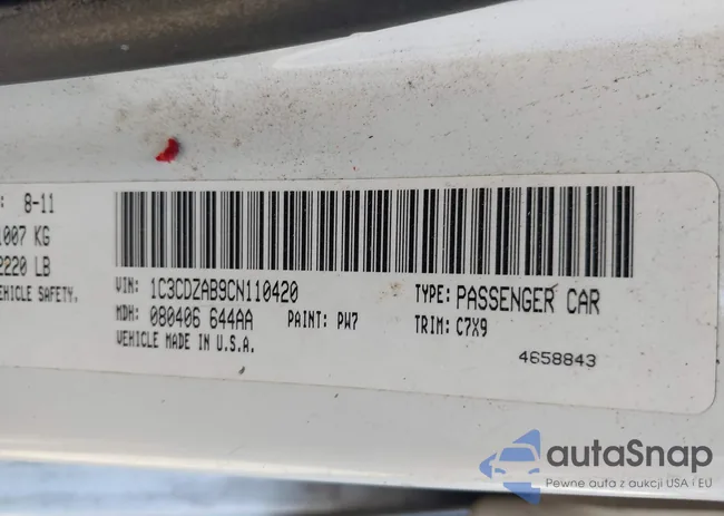 1C3CDZAB9CN110420: 44095152