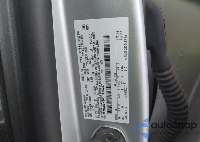 1FMCU0H66LUA76227: 44095244