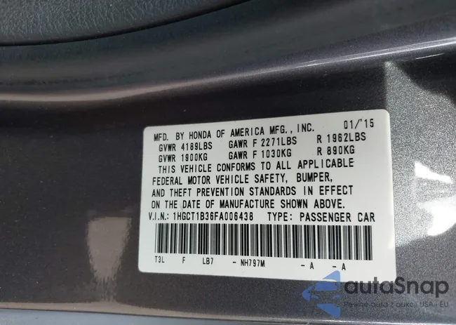 1HGCT1B36FA006438: 44095288