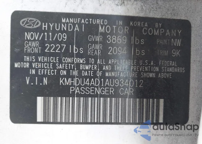 KMHDU4AD1AU934012: 44095312