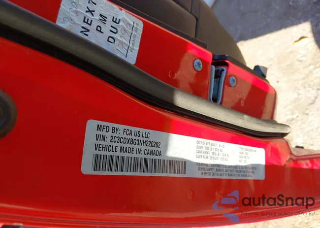 2C3CDXBG3NH220292: 44095392