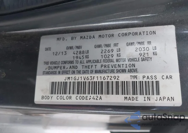 JM1GJ1V63F1167292: 44096778