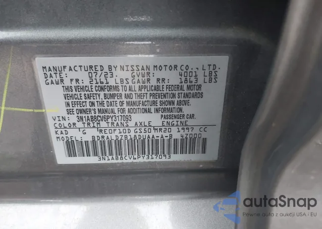 3N1AB8CV6PY317093: 44096797