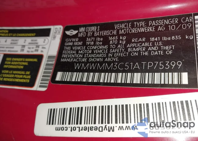 WMWMM3C51ATP75399: 44096834