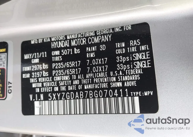 5XYZGDAB7BG070411: 44096947