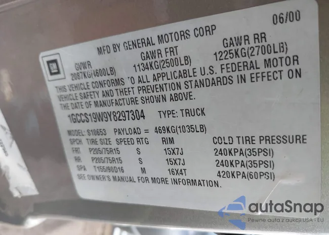 1GCCS19W9Y8297304: 44096966