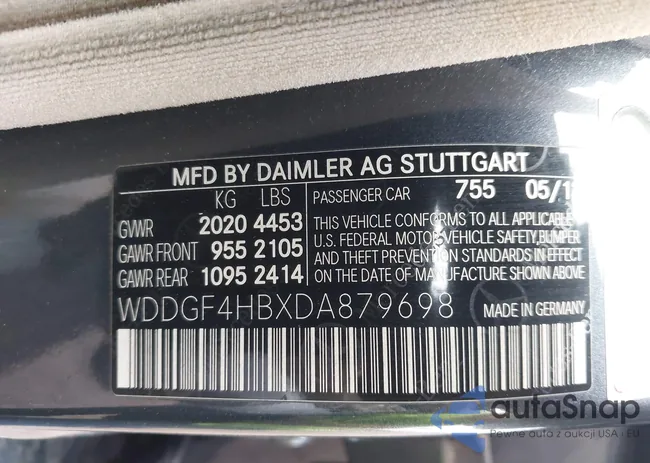 WDDGF4HBXDA879698: 44097036