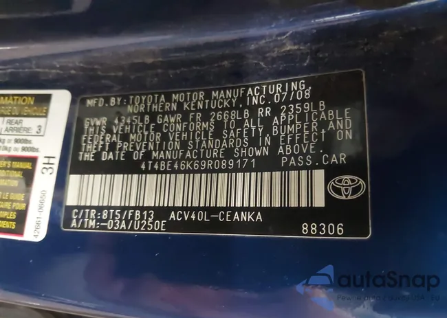 4T4BE46K69R089171: 44097058