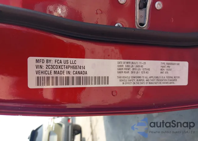 2C3CDXCT4PH687414: 44097069