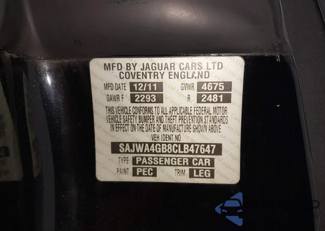 SAJWA4GB8CLB47647: 44096290