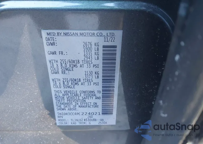 5N1DR3CC4PC224021: 44096292