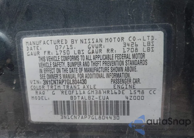 3N1CN7AP7GL804430: 44096412