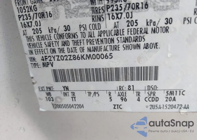 4F2YZ02Z86KM00065: 44097781