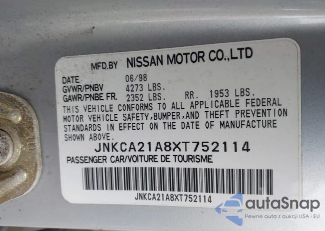 JNKCA21A8XT752114: 44097827