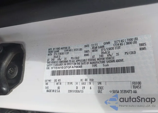 1FTEW1EG7GFA76645: 44097886