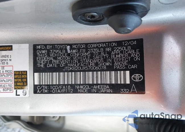 JTDKB20UX57006078: 44098043