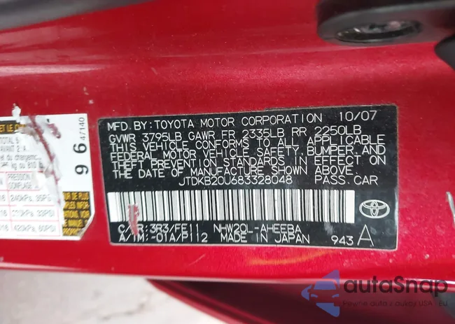 JTDKB20U683328048: 44098119