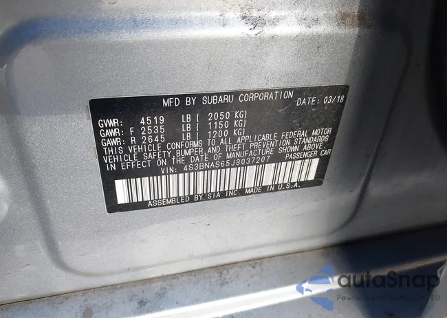 4S3BNAS65J3037207: 44097153