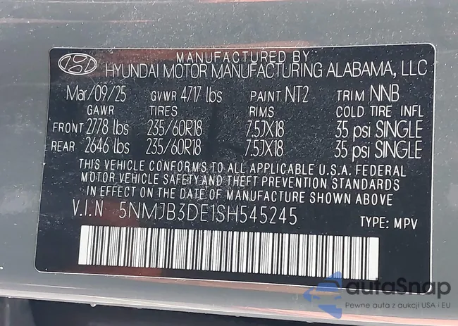 5NMJB3DE1SH545245: 44097155