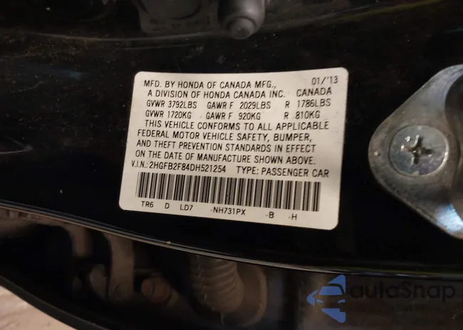 2HGFB2F84DH521254: 44097210