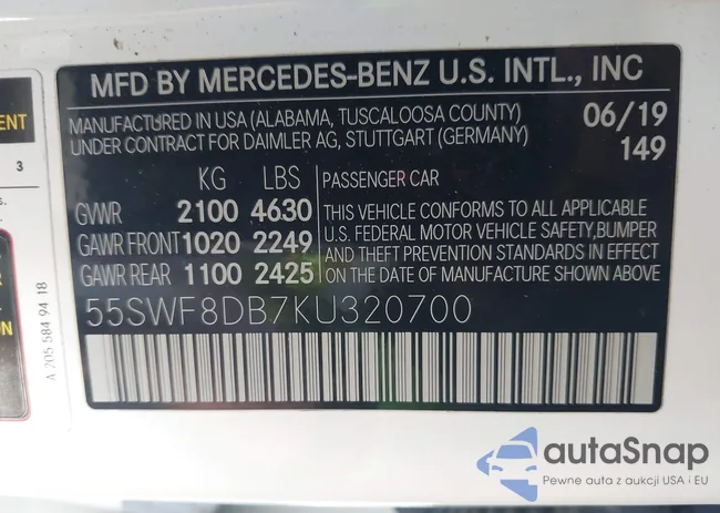 55SWF8DB7KU320700: 44097223