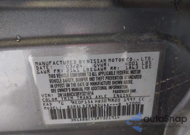 3N1AB8CV3RY321914: 44097278