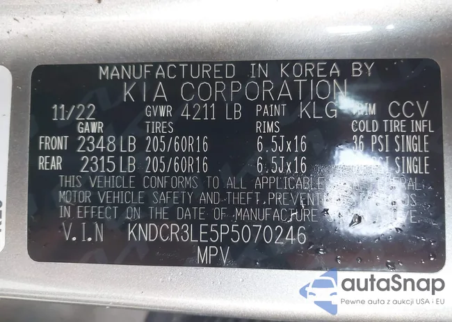 KNDCR3LE5P5070246: 44097288