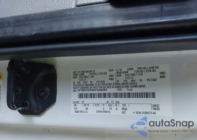 1FTEX1CPXKFA36553: 44097355