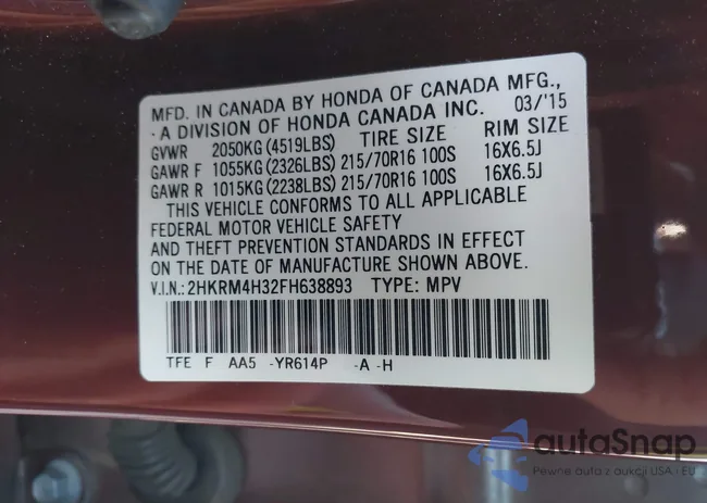 2HKRM4H32FH638893: 44098806